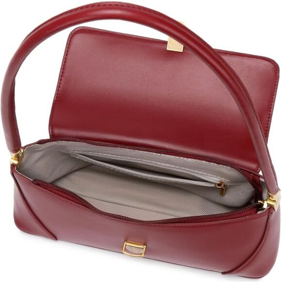 Women Red Imported Vintage Retro Classic Cute Hobo Tote Mini Clutch Bags - Picture 4 of 4